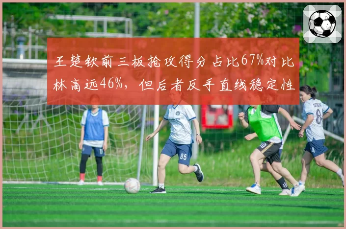 王楚钦前三板抢攻得分占比67%对比林高远46%，但后者反手直线稳定性领先8%